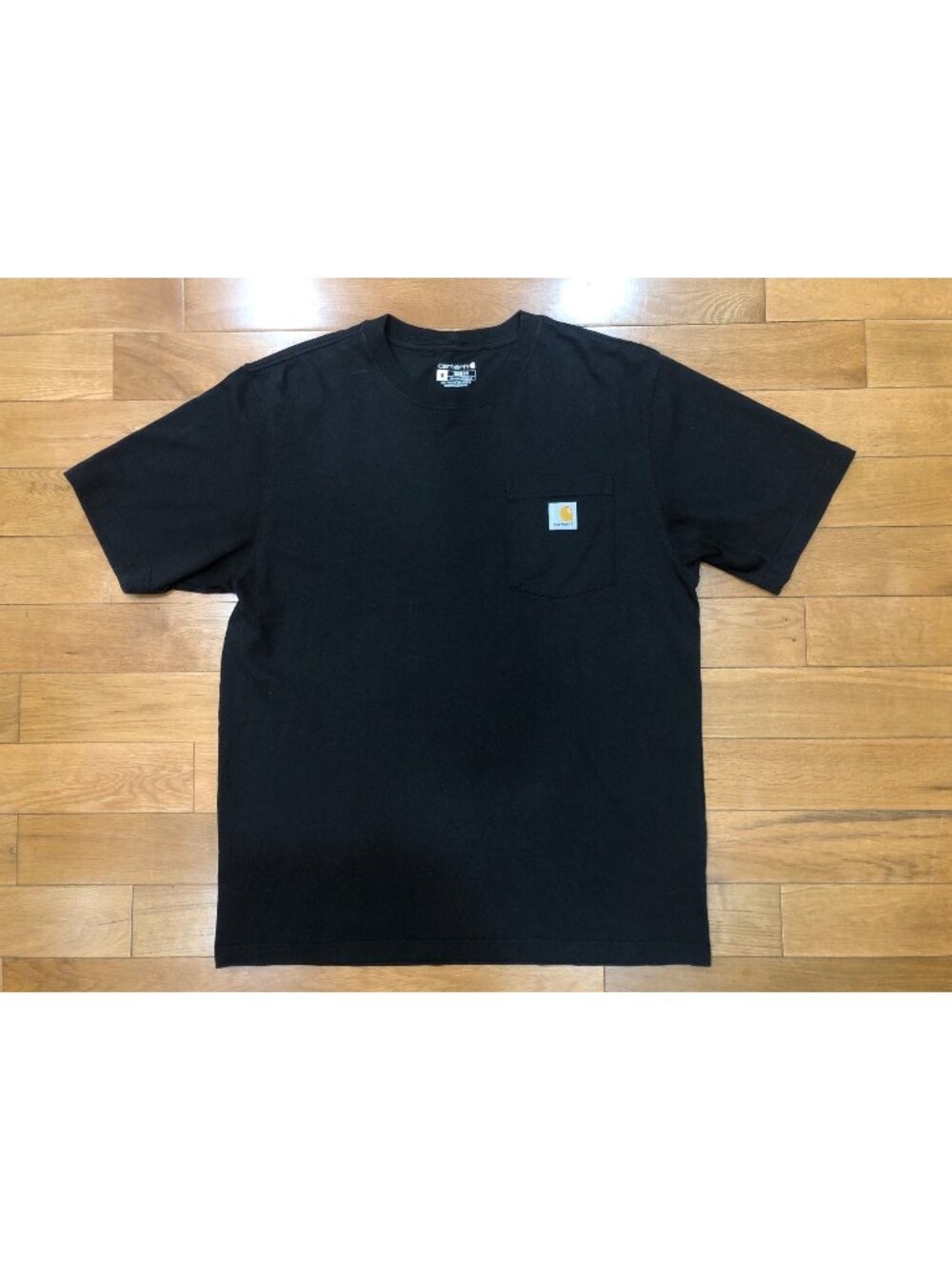 Carhartt Loose Fit Crew Neck Black Short Sleeve Cotton Tee Sz M Durable Comfort
